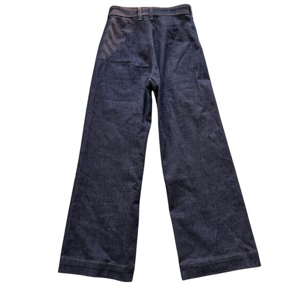 G. Label by goop Le Goop Jean Dark Wash Womens Size 6 Flare Wide Leg - Picture 4 of 8